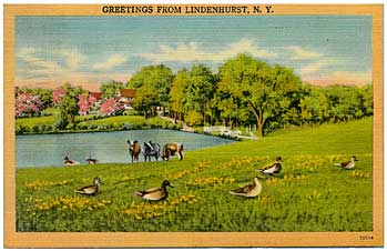 Postcard: Greetings from Lindenhurst. N.Y.